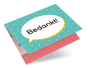 Cadeau Envelop Bedankt